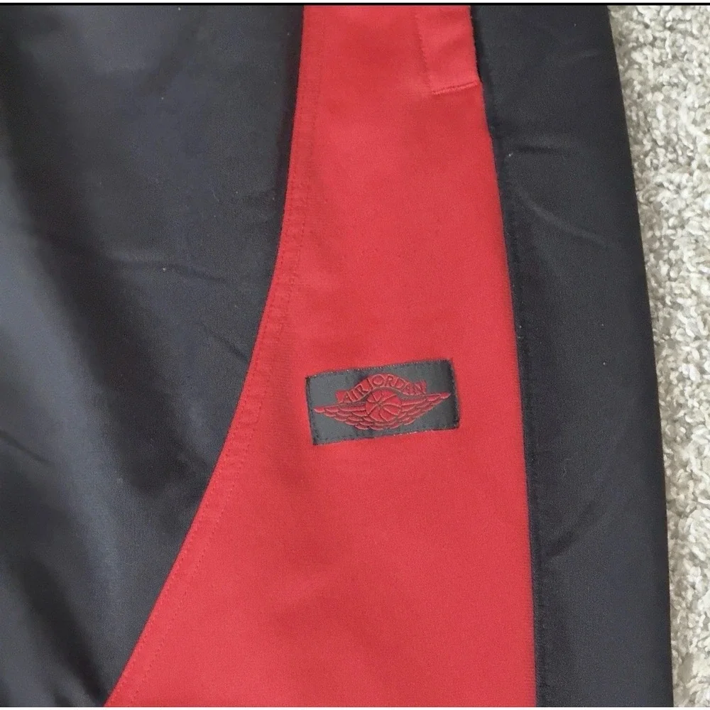 Jordan Brand Mens Colorblock Basketball Track Pants Black Red Jumpman Athletic